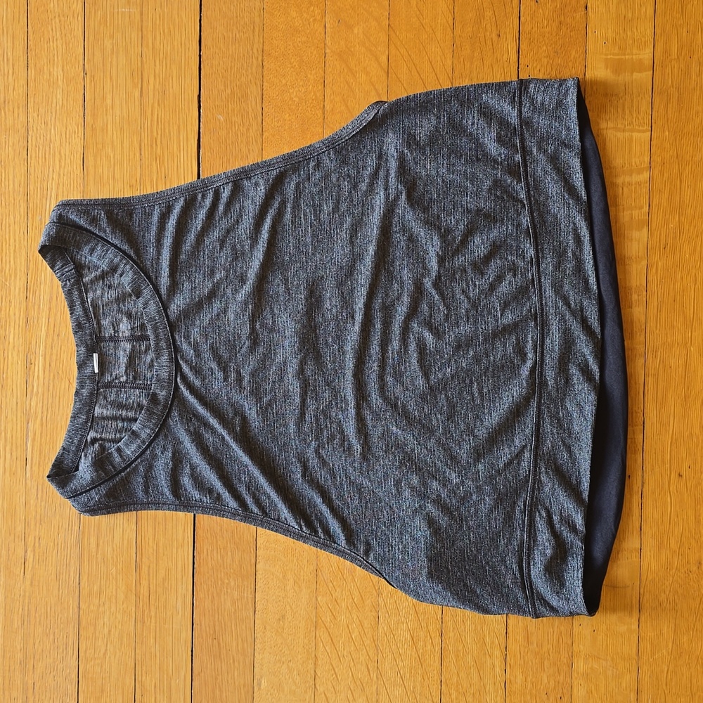 lululemon, Pace Perfect Tank, Heathered Charcoal, EUC, Women's 4